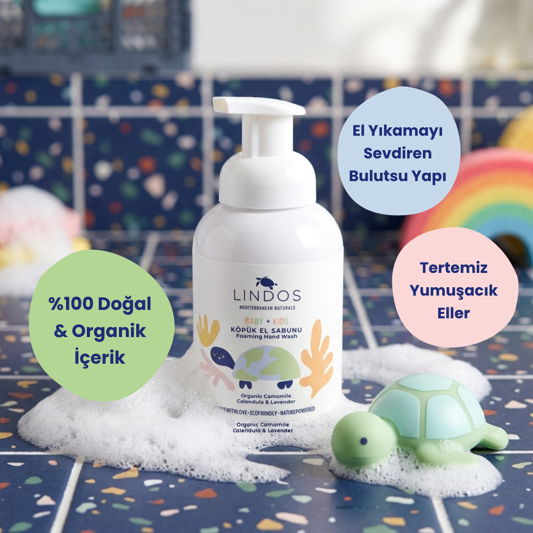 Organik Çocuk Köpük El Sabunu - Calendula & Papatya 300 ml