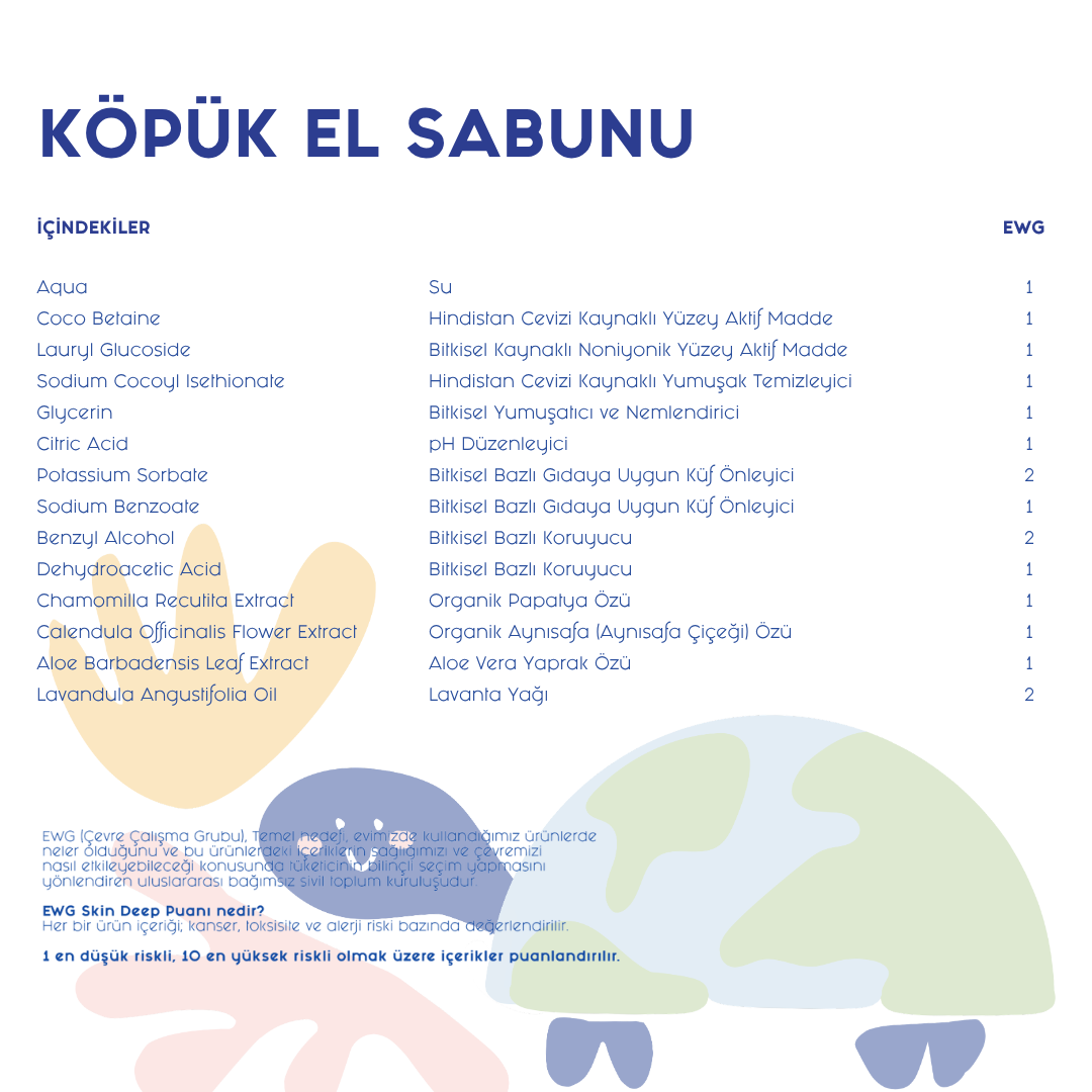 Organik Çocuk Köpük El Sabunu - Calendula & Papatya 300 ml