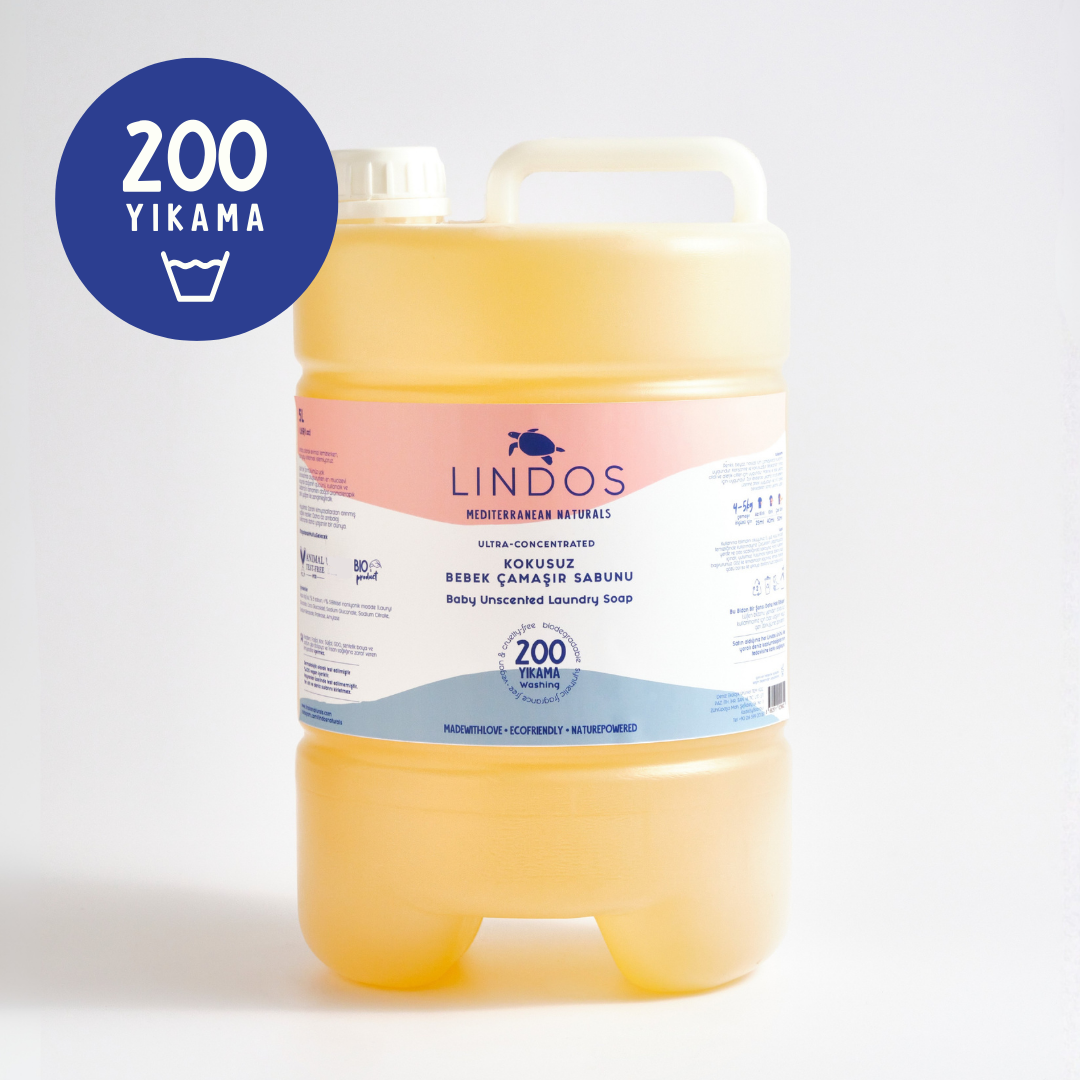 Doğal Bebek Çamaşır Deterjanı Bitkisel Sabun - 600 ml - Bebek ve Hassas Ciltler için Parfümsüz