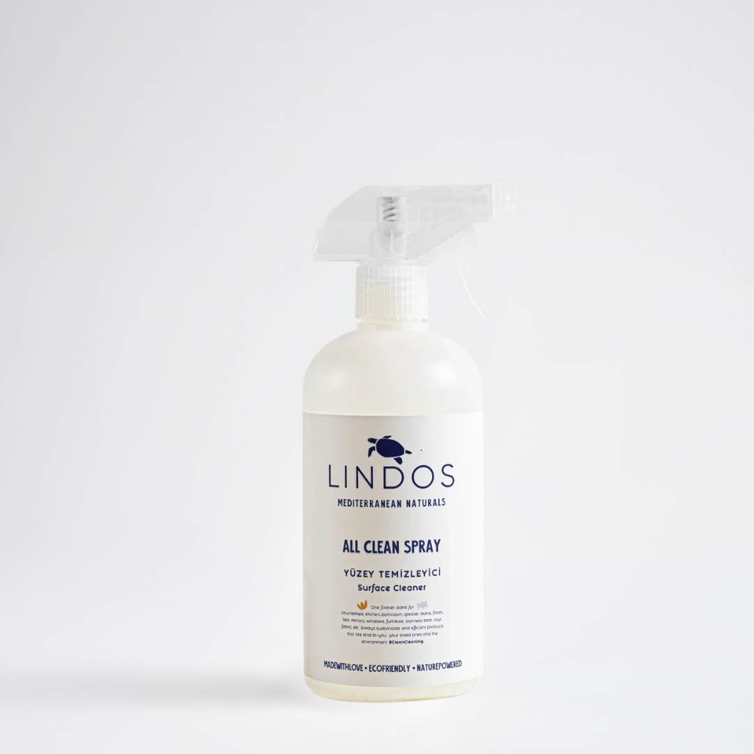 Lindos Naturals Boş Sprey Şişe 600 ml – Konsantre ürünleri sulandırıp yeniden doldurmak için tasarlanmış sıfır atık sprey şişe
