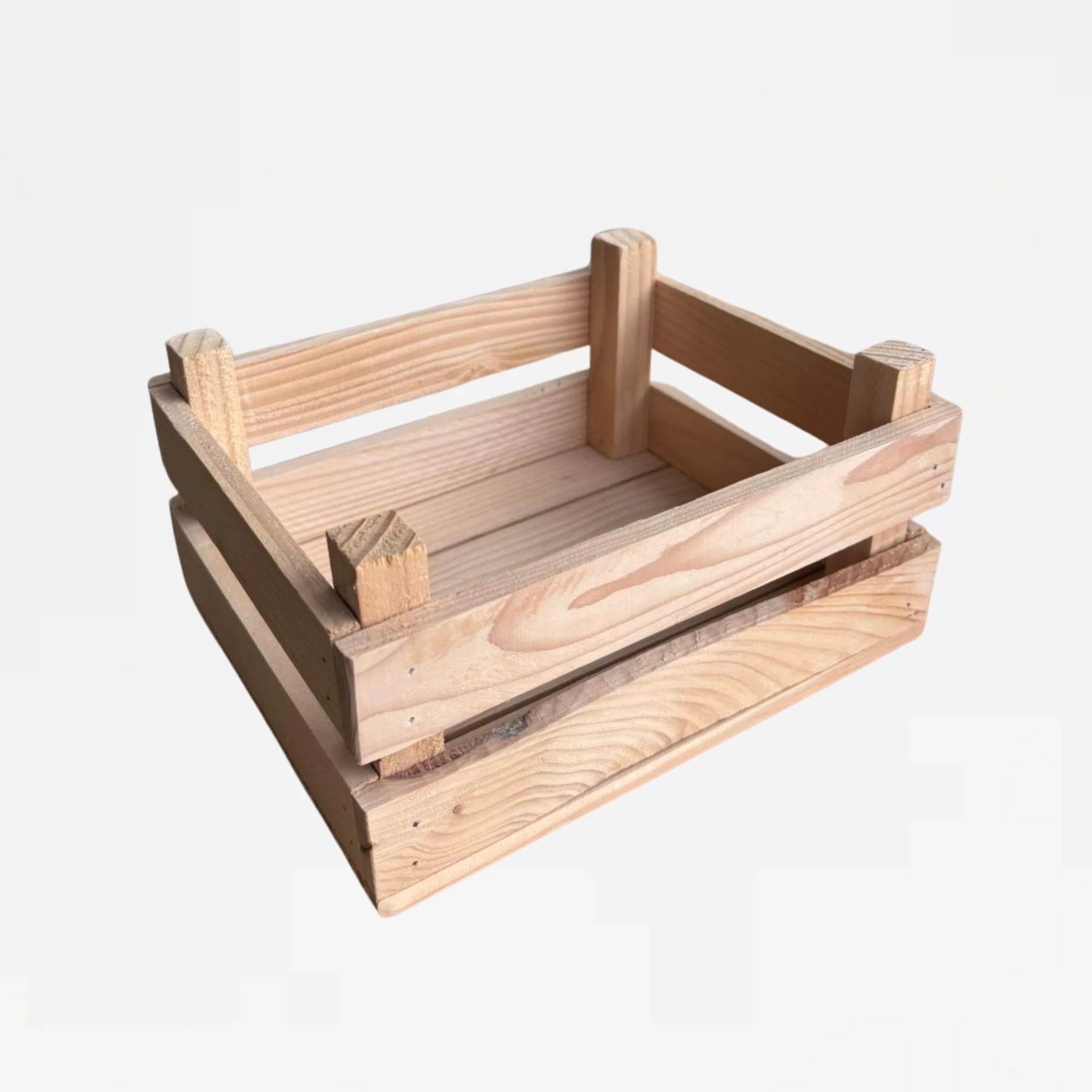 Lindos Naturals Büyük Boy Ahşap Sandık 22x30x9,5 cm – Doğal temizlik ürünleri için dayanıklı ahşap hediye ve saklama kutusu