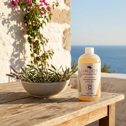 Doğal Çamaşır Deterjanı Bitkisel Sabun - Gül & Itır 600 ml