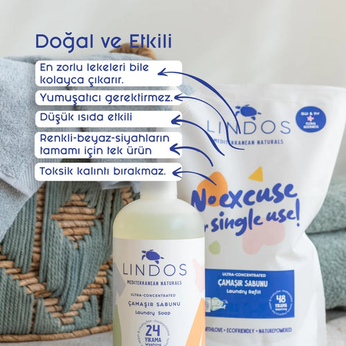 Doğal Çamaşır Deterjanı Bitkisel Sabun - Gül & Itır 5 lt