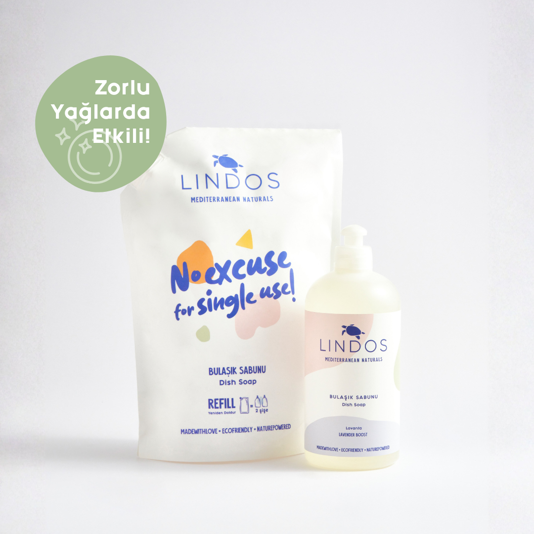 Lindos Naturals Doğal Elde Bulaşık Deterjanı Bitkisel Sabun - 600 ml - Portakal & Bergamot – El dostane, bitkisel bazlı, yağ ve yemek kalıntılarını temizleyen konsantre sıvı deterjan