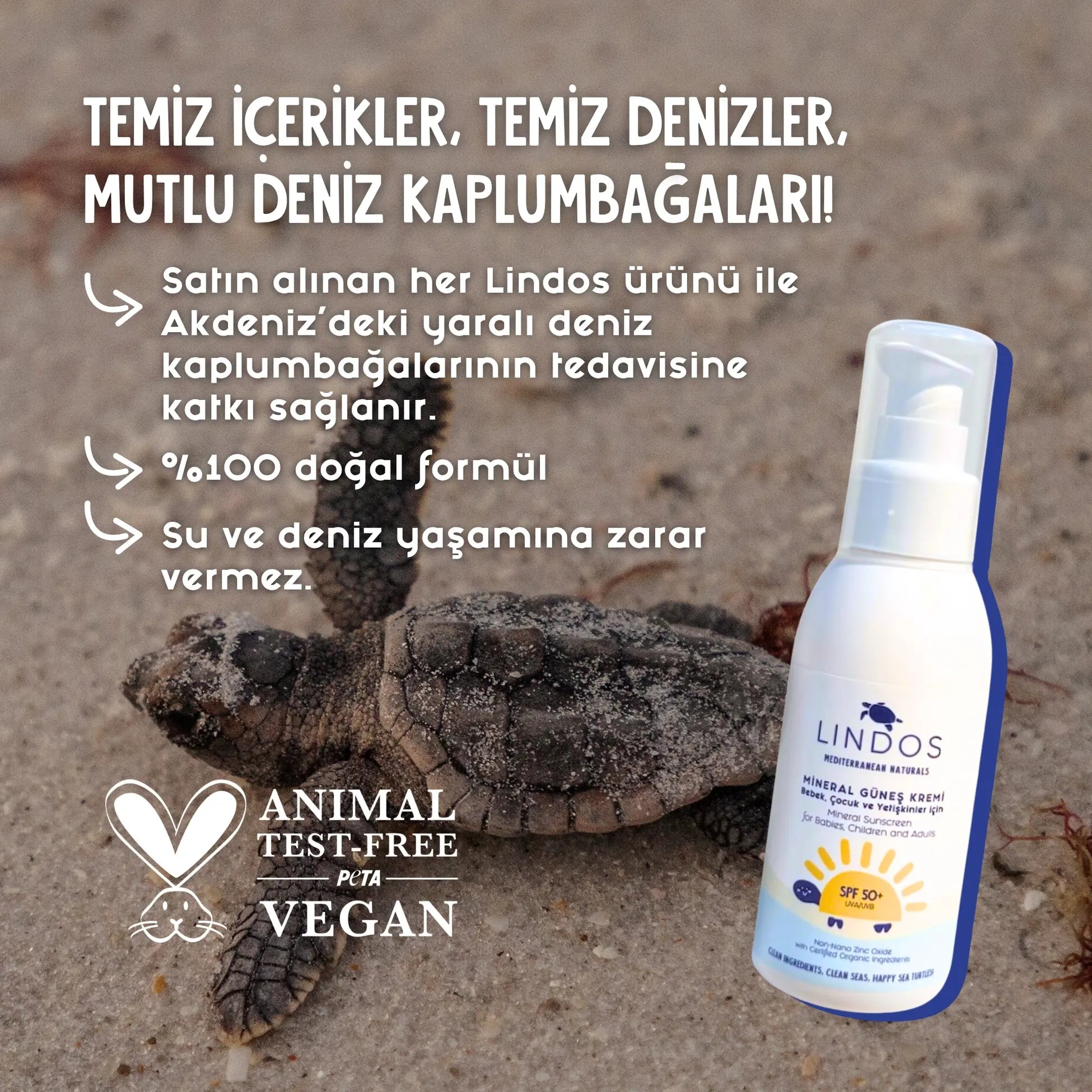 Organik Mineral Güneş Kremi SPF50+ (Bebek & Yetişkin)