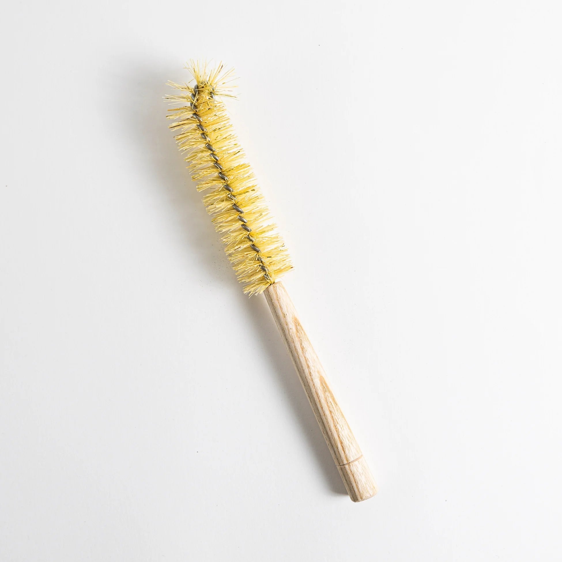 Ahşap saplı ve doğal tampiko kıllı Lindos biberon ve şişe fırçası, plastik içermeyen çevre dostu temizlik ürünü
