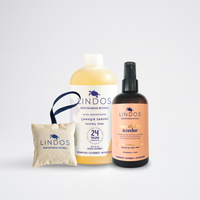 Linen Wellness Set - Lavanta Kesesi, Çamaşır Deterjanı ve Oda Kokusu