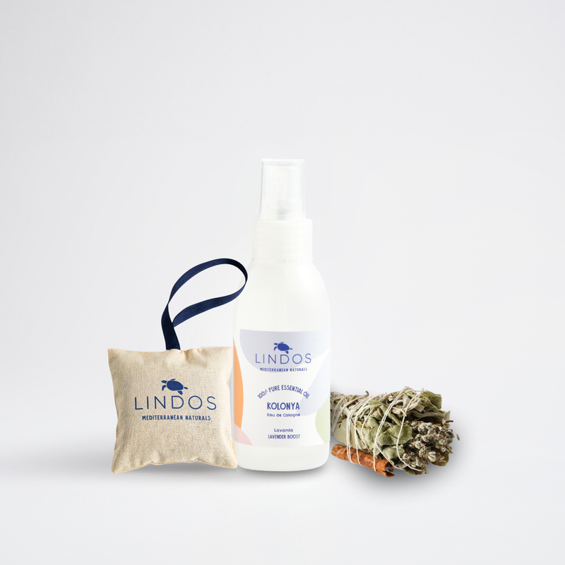Refresh & Relax Trio - Tütsü Demeti, Lavanta Kesesi ve Lavanta Kolonyası